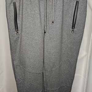 Men's Charcoal Joggers with Zippered Pockets